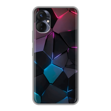 Силиконовый противоударный чехол на Tecno Spark 9 Pro с принтом Геометрия неона Силиконовый противоударный чехол на Tecno Spark 9 Pro с принтом Геометрия неона
