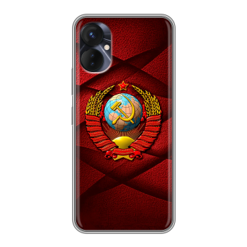 Силиконовый противоударный чехол на Tecno Spark 9 Pro с принтом Герб СССР Силиконовый противоударный чехол на Tecno Spark 9 Pro с принтом Герб СССР