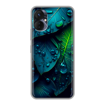 Силиконовый противоударный чехол на Tecno Spark 9 Pro с принтом Листья Силиконовый противоударный чехол на Tecno Spark 9 Pro с принтом Листья