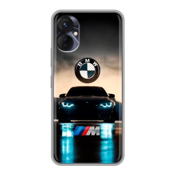 Силиконовый противоударный чехол на Tecno Spark 9 Pro с принтом БМВ BMW Силиконовый противоударный чехол на Tecno Spark 9 Pro с принтом БМВ BMW