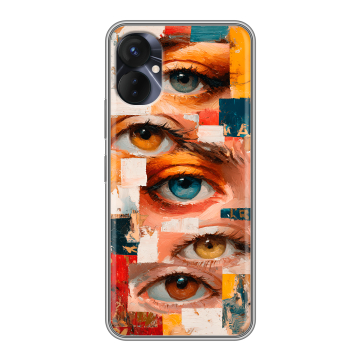 Силиконовый противоударный чехол на Tecno Spark 9 Pro с принтом Модный принт Силиконовый противоударный чехол на Tecno Spark 9 Pro с принтом Модный принт
