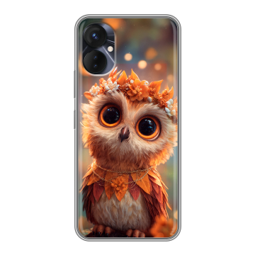 Силиконовый противоударный чехол на Tecno Spark 9 Pro с принтом Милая сова Силиконовый противоударный чехол на Tecno Spark 9 Pro с принтом Милая сова
