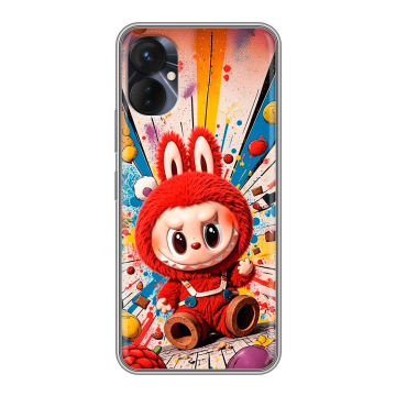 Силиконовый противоударный чехол на Tecno Spark 9 Pro с принтом Labubu Лабубу Силиконовый противоударный чехол на Tecno Spark 9 Pro с принтом Labubu Лабубу