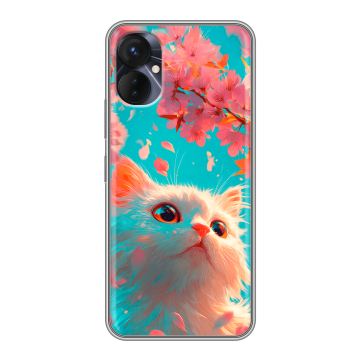 Силиконовый противоударный чехол на Tecno Spark 9 Pro с принтом Красивый кот Силиконовый противоударный чехол на Tecno Spark 9 Pro с принтом Красивый кот