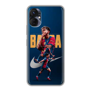 Силиконовый противоударный чехол на Tecno Spark 9 Pro с принтом Барселона Barca Yamal Силиконовый противоударный чехол на Tecno Spark 9 Pro с принтом Барселона Barca Yamal