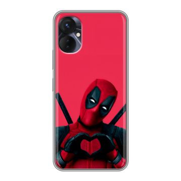 Силиконовый противоударный чехол на Tecno Spark 9 Pro с принтом Дедпул Deadpool Силиконовый противоударный чехол на Tecno Spark 9 Pro с принтом Дедпул Deadpool