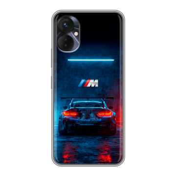 Силиконовый противоударный чехол на Tecno Spark 9 Pro с принтом BMW БМВ Силиконовый противоударный чехол на Tecno Spark 9 Pro с принтом BMW БМВ