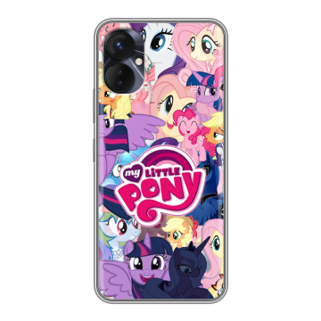 Силиконовый противоударный чехол на Tecno Spark 9 Pro с принтом My little pony Дружба чудо Силиконовый противоударный чехол на Tecno Spark 9 Pro с принтом My little pony Дружба чудо