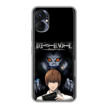 Силиконовый противоударный чехол на Tecno Spark 9 Pro с принтом Death note Тетрадь смерти Силиконовый противоударный чехол на Tecno Spark 9 Pro с принтом Death note Тетрадь смерти