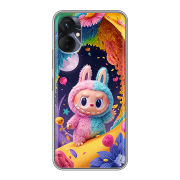 Силиконовый противоударный чехол на Tecno Spark 9 Pro с принтом Labubu Лабубу Силиконовый противоударный чехол на Tecno Spark 9 Pro с принтом Labubu Лабубу