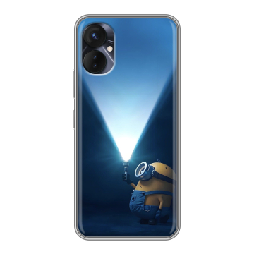 Силиконовый противоударный чехол на Tecno Spark 9 Pro с принтом Миньоны Силиконовый противоударный чехол на Tecno Spark 9 Pro с принтом Миньоны