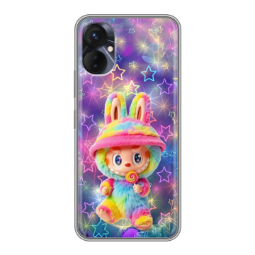 Силиконовый противоударный чехол на Tecno Spark 9 Pro с принтом Labubu Лабубу Силиконовый противоударный чехол на Tecno Spark 9 Pro с принтом Labubu Лабубу