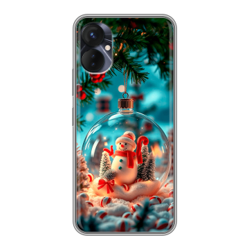 Силиконовый противоударный чехол на Tecno Spark 9 Pro с принтом Новый год