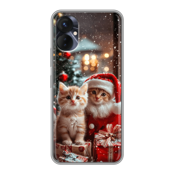 Силиконовый противоударный чехол на Tecno Spark 9 Pro с принтом Новый год Силиконовый противоударный чехол на Tecno Spark 9 Pro с принтом Новый год