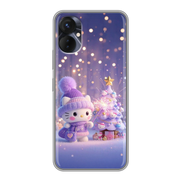 Силиконовый противоударный чехол на Tecno Spark 9 Pro с принтом Новый год Силиконовый противоударный чехол на Tecno Spark 9 Pro с принтом Новый год