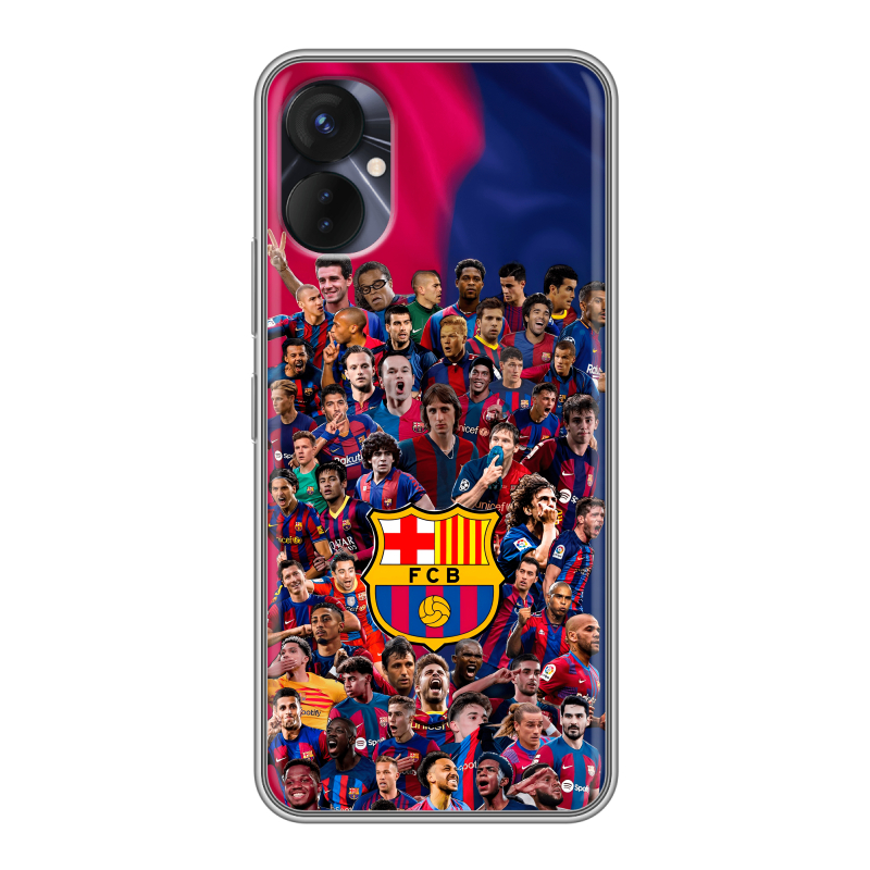 Силиконовый противоударный чехол на Tecno Spark 9 Pro с принтом Барселона Barcelona Силиконовый противоударный чехол на Tecno Spark 9 Pro с принтом Барселона Barcelona