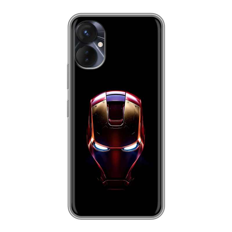 Силиконовый противоударный чехол на Tecno Spark 9 Pro с принтом IronMan Железный человек Силиконовый противоударный чехол на Tecno Spark 9 Pro с принтом IronMan Железный человек