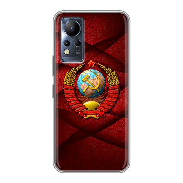 Силиконовый чехол на Infinix Note 12 с принтом Герб СССР Силиконовый чехол на Infinix Note 12 с принтом Герб СССР