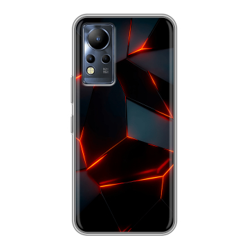 Силиконовый чехол на Infinix Note 12 с принтом Яркие абстракции Силиконовый чехол на Infinix Note 12 с принтом Яркие абстракции