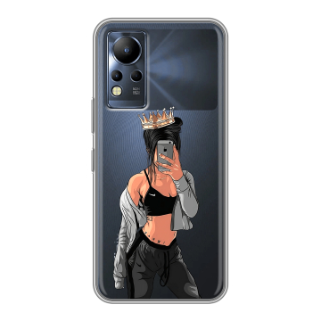 Силиконовый чехол на Infinix Note 12 с принтом Женские принты Силиконовый чехол на Infinix Note 12 с принтом Женские принты