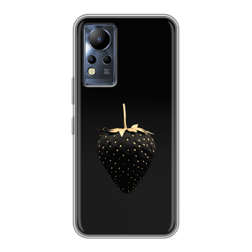 Силиконовый чехол на Infinix Note 12 с принтом Черная клубника Силиконовый чехол на Infinix Note 12 с принтом Черная клубника