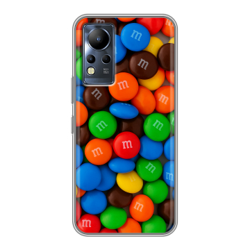 Силиконовый чехол на Infinix Note 12 с принтом Конфеты Силиконовый чехол на Infinix Note 12 с принтом Конфеты