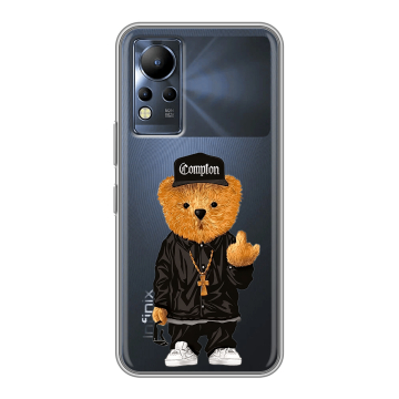 Силиконовый чехол на Infinix Note 12 с принтом Мишка Силиконовый чехол на Infinix Note 12 с принтом Мишка