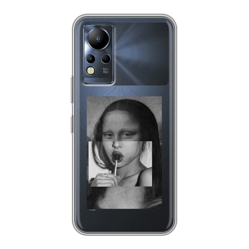 Силиконовый чехол на Infinix Note 12 с принтом Мона Лиза Силиконовый чехол на Infinix Note 12 с принтом Мона Лиза
