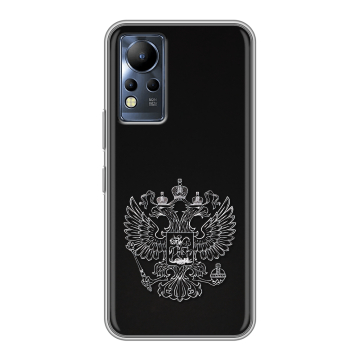 Силиконовый чехол на Infinix Note 12 с принтом Герб России Силиконовый чехол на Infinix Note 12 с принтом Герб России