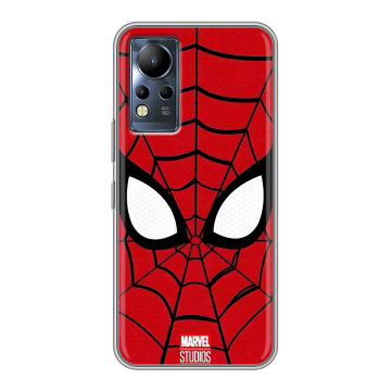 Силиконовый чехол на Infinix Note 12 с принтом человек паук spiderman