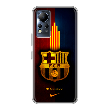 Силиконовый чехол на Infinix Note 12 с принтом Барселона Barcelona Силиконовый чехол на Infinix Note 12 с принтом Барселона Barcelona