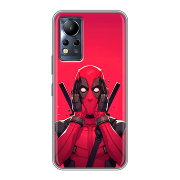Силиконовый чехол на Infinix Note 12 с принтом Дедпул Deadpool