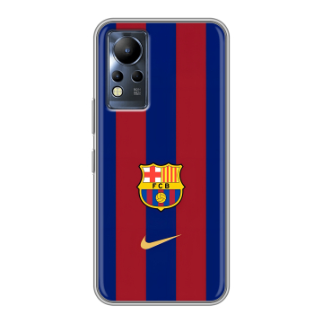 Силиконовый чехол на Infinix Note 12 с принтом Барселона Barcelona