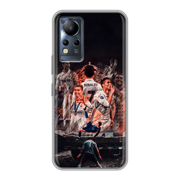 Силиконовый чехол на Infinix Note 12 с принтом Реал Роналдо Real Ronaldo Силиконовый чехол на Infinix Note 12 с принтом Реал Роналдо Real Ronaldo