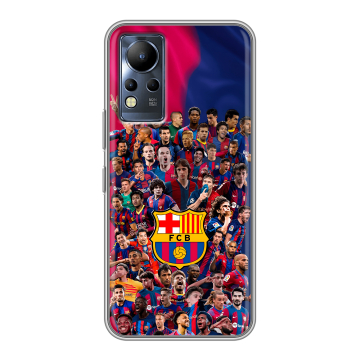 Силиконовый чехол на Infinix Note 12 с принтом Барселона Barcelona Силиконовый чехол на Infinix Note 12 с принтом Барселона Barcelona