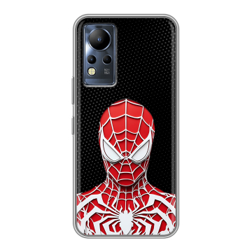 Силиконовый чехол на Infinix Note 12 с принтом человек паук spiderman