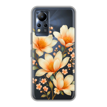 Силиконовый чехол на Infinix Note 12 с принтом Цветы Силиконовый чехол на Infinix Note 12 с принтом Цветы