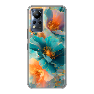 Силиконовый чехол на Infinix Note 12 с принтом Цветы Силиконовый чехол на Infinix Note 12 с принтом Цветы