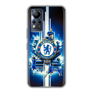 Силиконовый чехол на Infinix Note 12 с принтом Chelsea Челси Силиконовый чехол на Infinix Note 12 с принтом Chelsea Челси