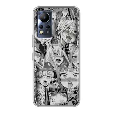 Силиконовый чехол на Infinix Note 12 с принтом Ahegao Ахегао Аниме Силиконовый чехол на Infinix Note 12 с принтом Ahegao Ахегао Аниме