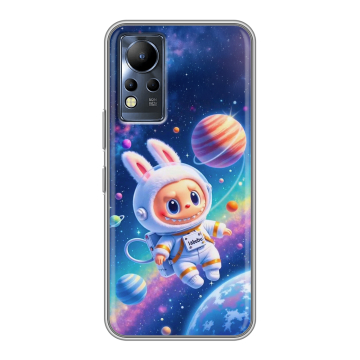Силиконовый чехол на Infinix Note 12 с принтом Labubu Лабубу