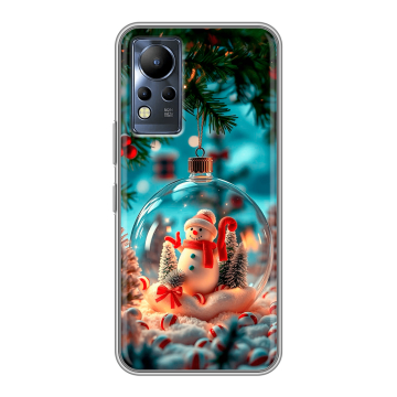 Силиконовый чехол на Infinix Note 12 с принтом Новый год Силиконовый чехол на Infinix Note 12 с принтом Новый год