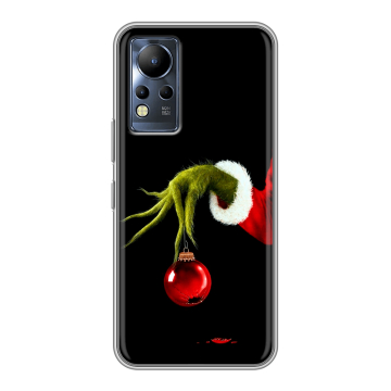 Силиконовый чехол на Infinix Note 12 с принтом Новый год Гринч Силиконовый чехол на Infinix Note 12 с принтом Новый год Гринч