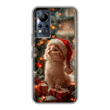 Силиконовый чехол на Infinix Note 12 с принтом Новый год Силиконовый чехол на Infinix Note 12 с принтом Новый год