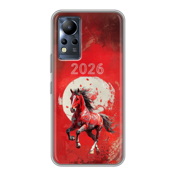 Силиконовый чехол на Infinix Note 12 с принтом Новый год Силиконовый чехол на Infinix Note 12 с принтом Новый год