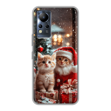 Силиконовый чехол на Infinix Note 12 с принтом Новый год Силиконовый чехол на Infinix Note 12 с принтом Новый год