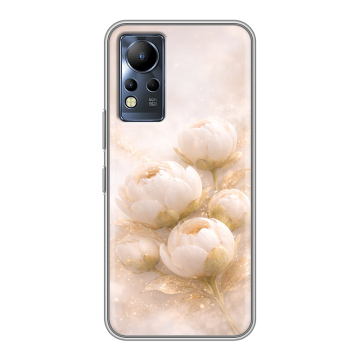 Силиконовый чехол на Infinix Note 12 с принтом женский
