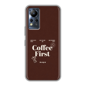 Силиконовый чехол на Infinix Note 12 с принтом женский