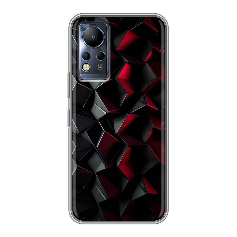 Силиконовый чехол на Infinix Note 12 с принтом Абстракция Силиконовый чехол на Infinix Note 12 с принтом Абстракция