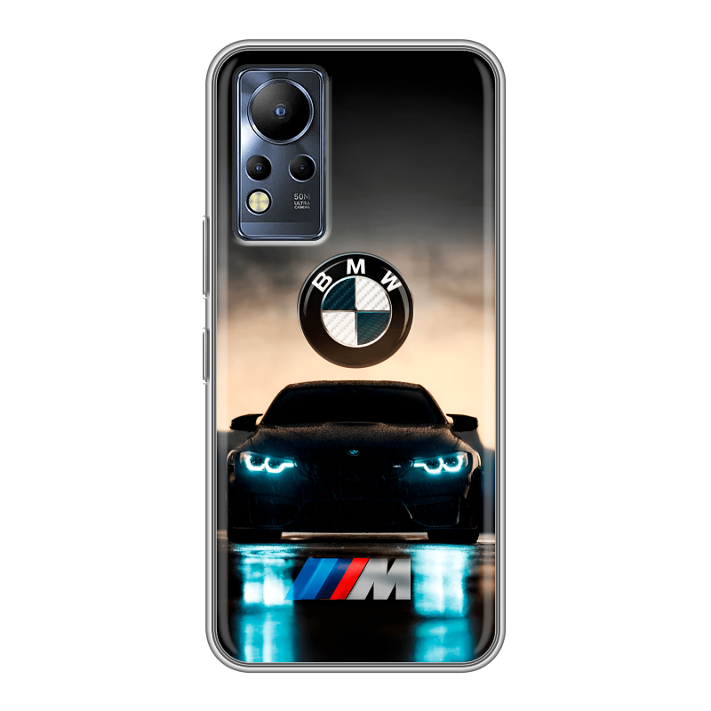 Силиконовый противоударный чехол на Infinix Note 12 с принтом БМВ BMW Силиконовый противоударный чехол на Infinix Note 12 с принтом БМВ BMW